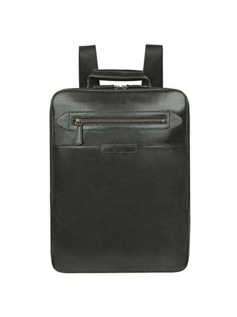 hidesign mackenzie 01 sb black leather medium backpack