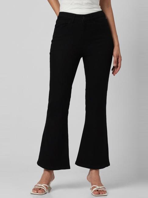 van heusen black cotton mid rise jeans