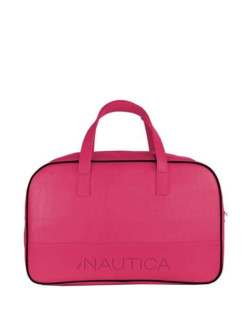 nautica pink medium duffle bag