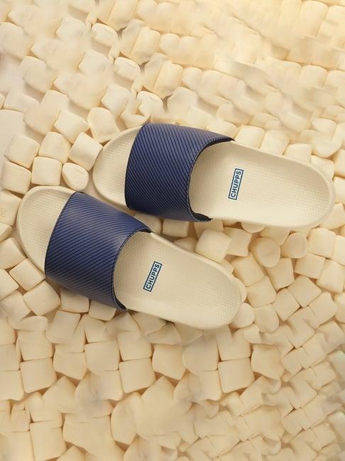 chupps men's blue slides