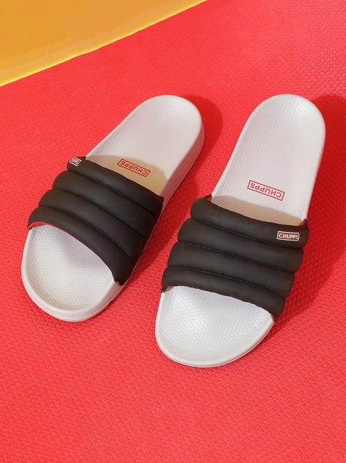 chupps men's black slides