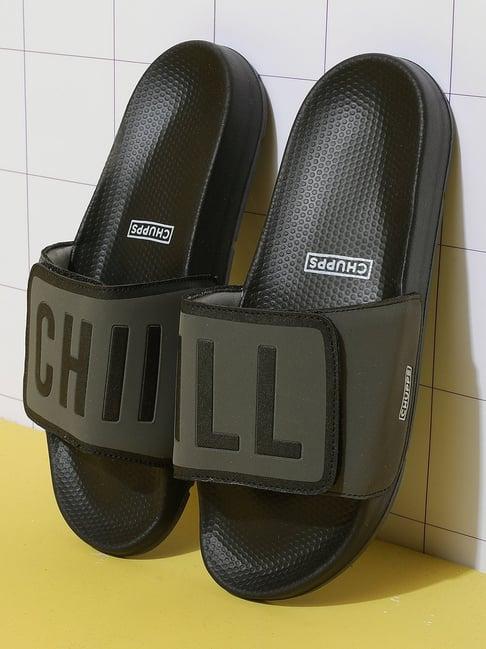 chupps men's grey slides