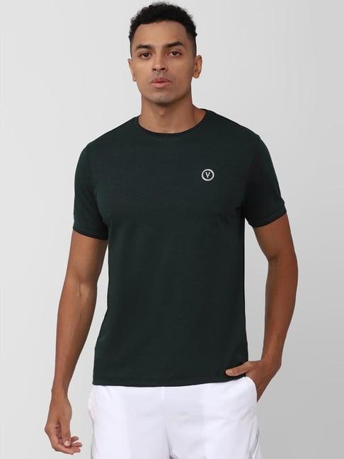 van heusen flex green slim fit t-shirt