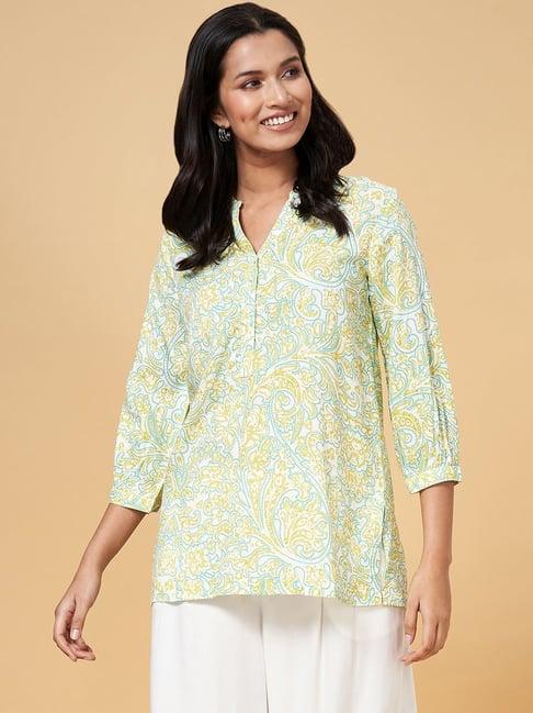 akkriti by pantaloons green printed tunic