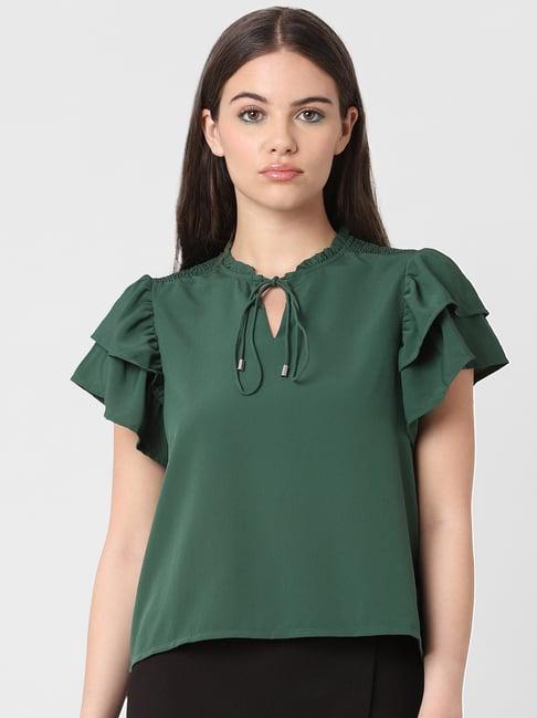 only green cotton top