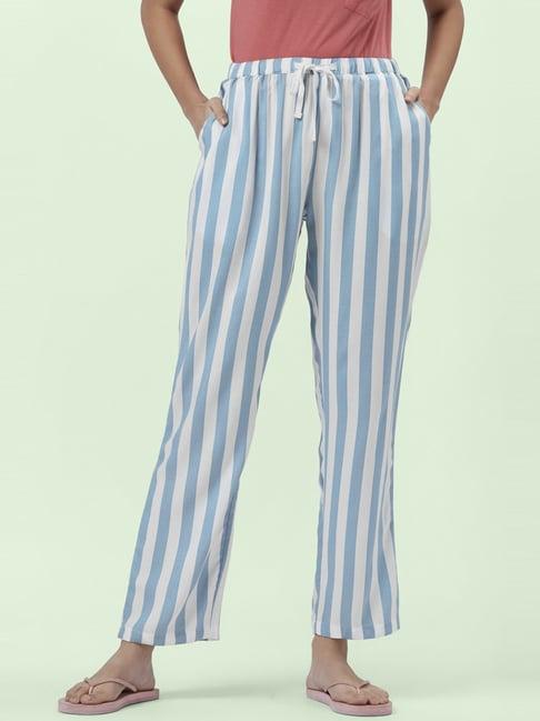 dreamz by pantaloons blue striped pyjamas