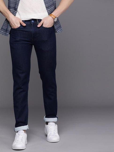 allen solly jeans navy skinny fit jeans