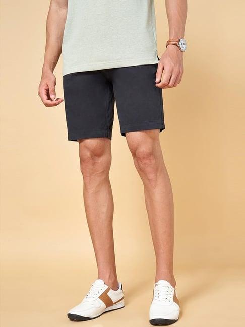 byford by pantaloons black slim fit shorts