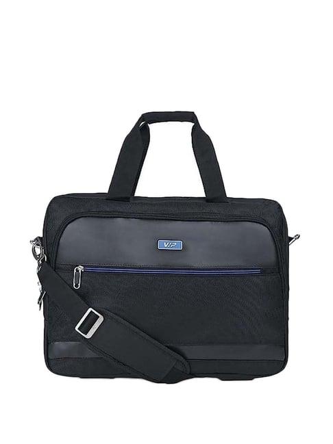 vip giga sg black solid medium laptop messenger bag