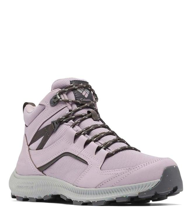 columbia women's re-peak mid purple sneakers