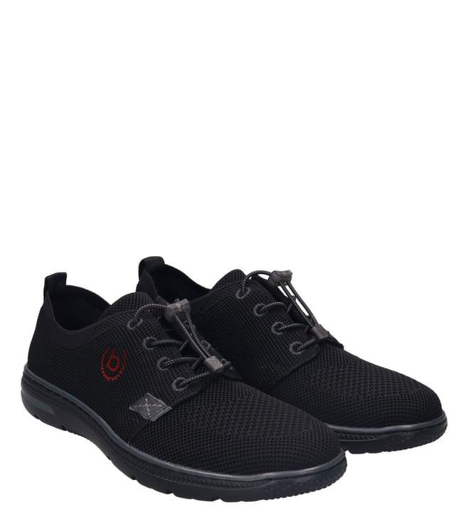 bugatti men's bax comfort knitted black sneakers