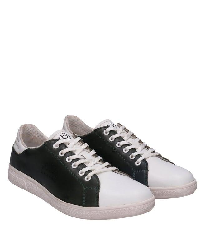 bugatti men's carmelo leather white sneakers