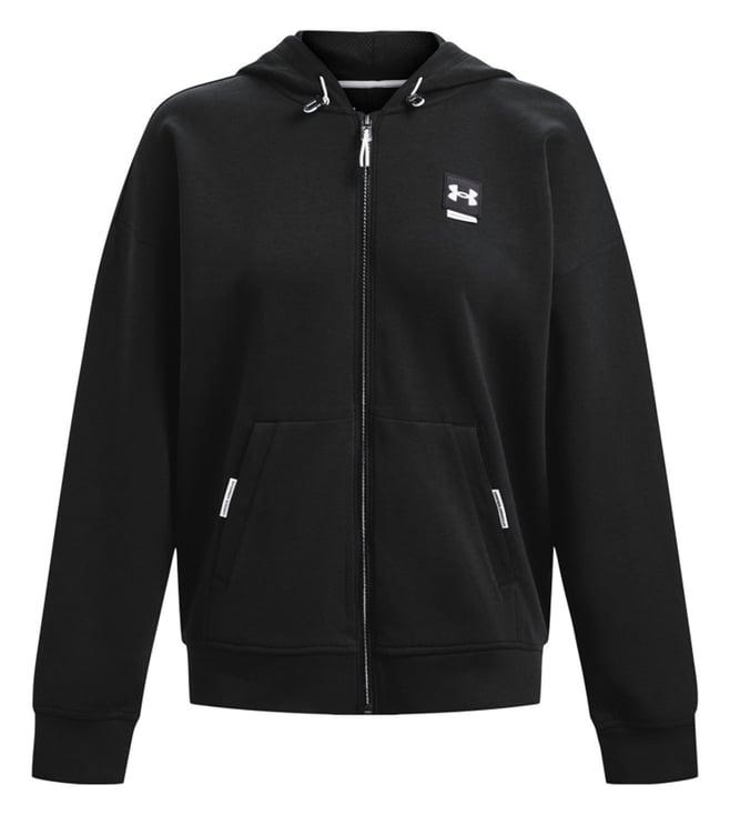 under armour black regular fit training hoodie