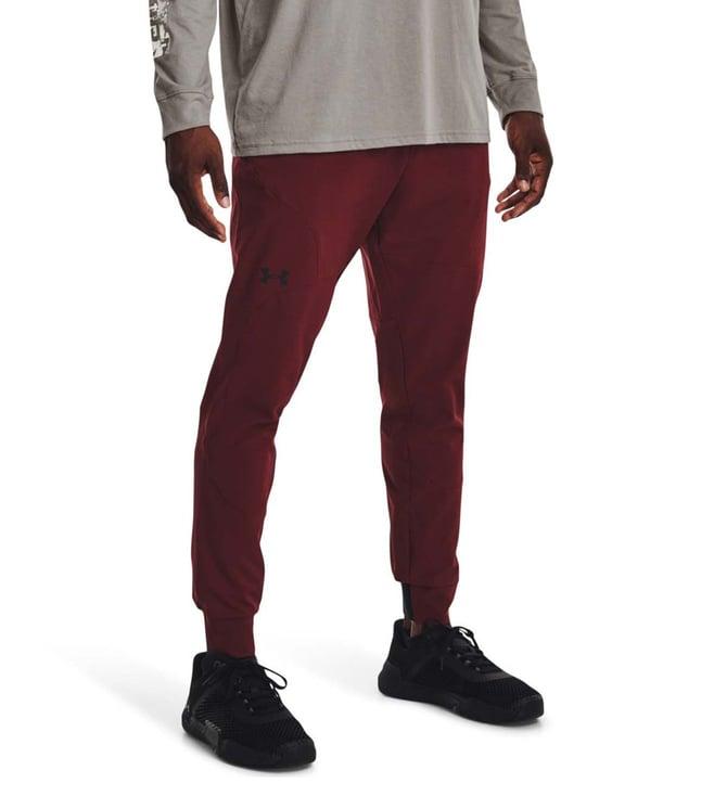 under armour unstoppable red slim fit training joggers