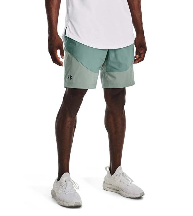 under armour unstoppable green slim fit training shorts