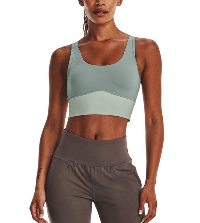 under armour meridian grey regular fit crop training tank top