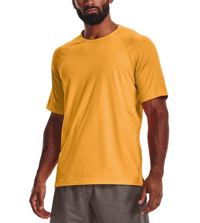 under armour meridian yellow muscle fit training t-shirt