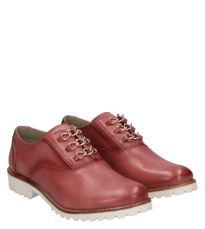 bagatt women's enny pink derby shoes