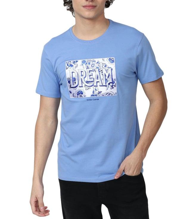 simon carter london blue graphic slim fit t-shirt