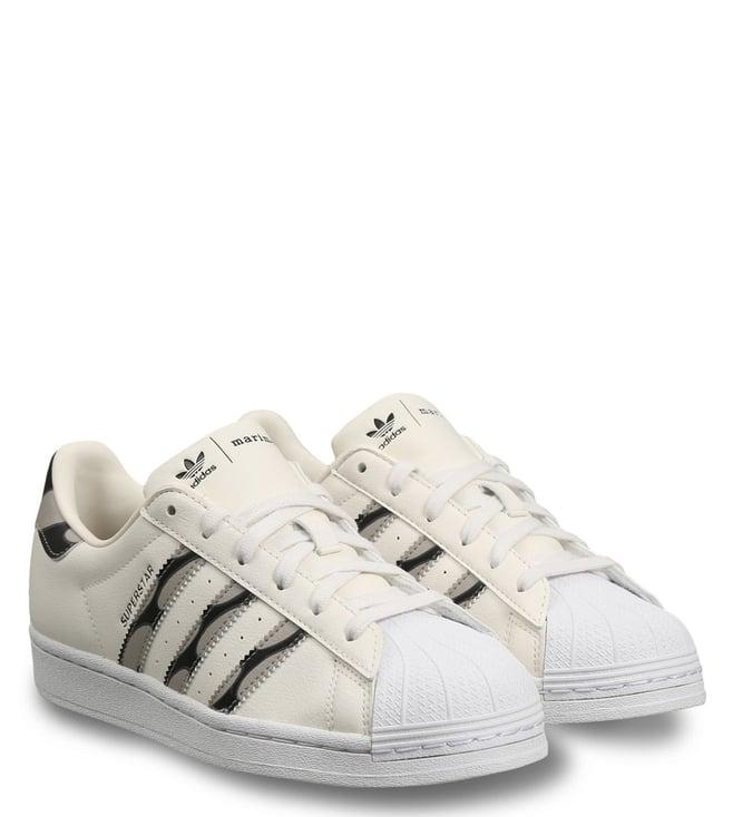 adidas originals women's marimekko superstar off white sneakers