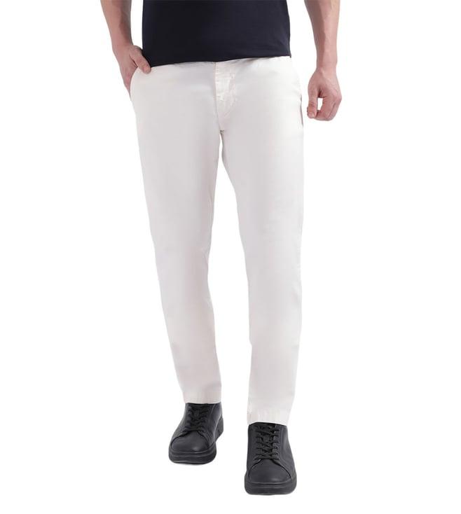 gant slim white mid rise chinos