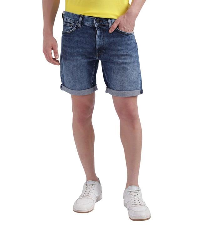 gant blue regular fit shorts