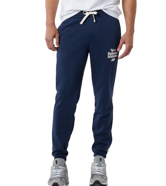 new balance natural indigo logo regular fit joggers