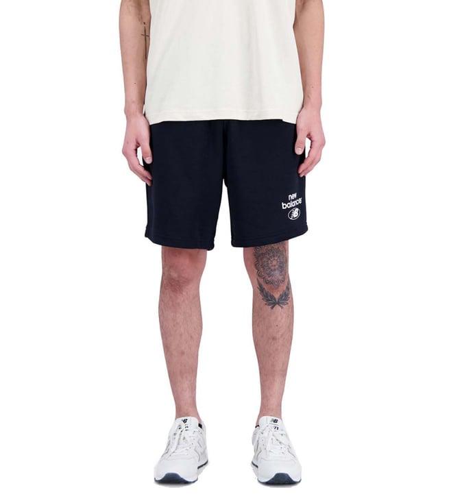 new balance black logo regular fit shorts