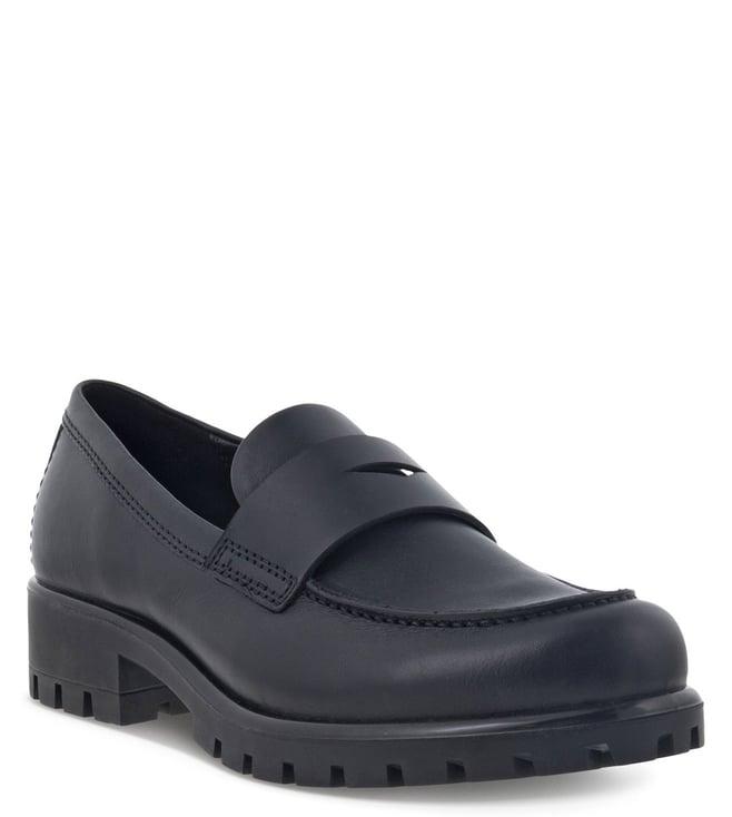 ecco women's modtray black loafers