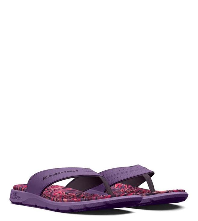 under armour women's ignite pro purple flip flops