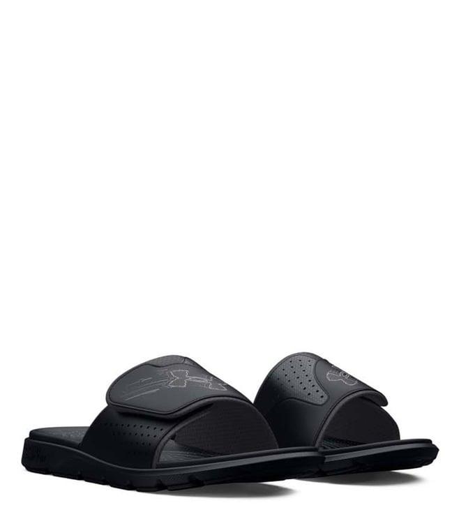 under armour men's mercenary black slide sandals