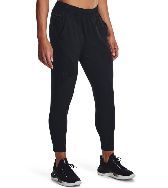 under armour black unstoppable loose fit trackpants