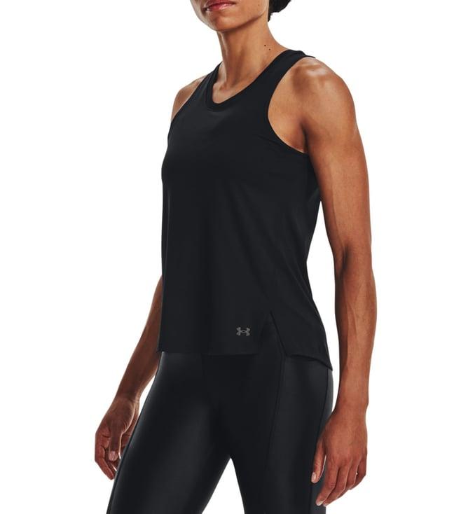 under armour black iso-chill regular fit tank top