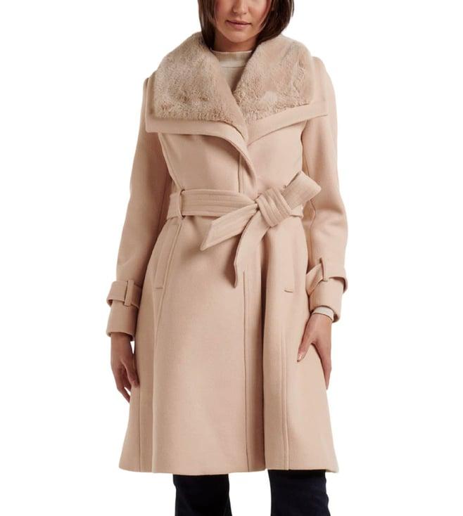 forever new light pink regular fit trench coat