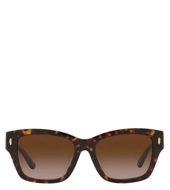 tory burch 0ty7167u17281353 brown classic uv protection wayfarer sunglasses for women