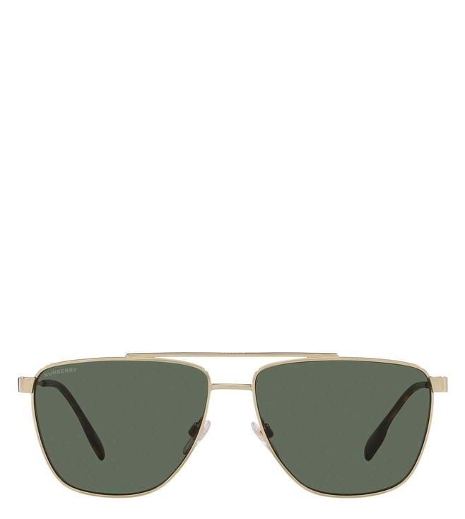 burberry 0be314111097161 green b. icon uv protection pilot sunglasses for men