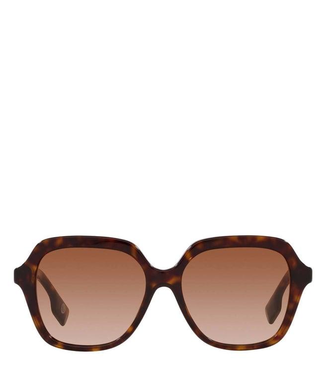 burberry 0be438930021355 brown b. logo uv protection square sunglasses for women