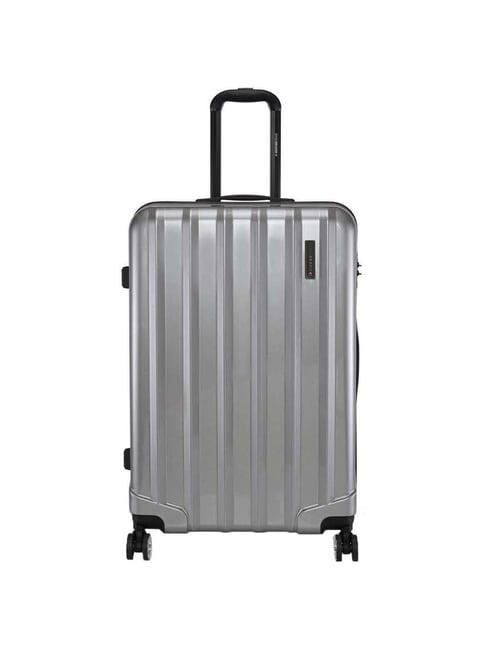 swiss brand baden grey large hard trolley bag - 28 cm