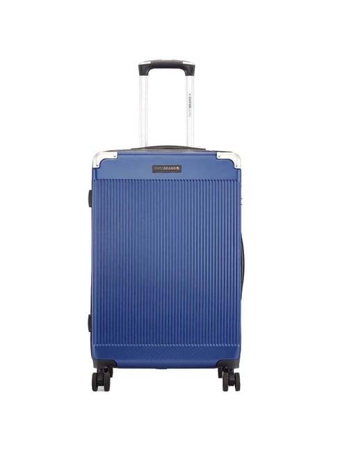 swiss brand geneve blue medium hard trolley bag - 25 cm