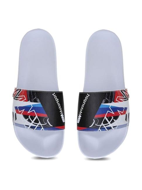 puma unisex bmw mms graphic leadcat ftr white slides