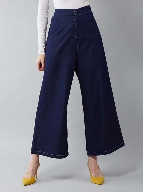 dolce crudo navy high rise pants