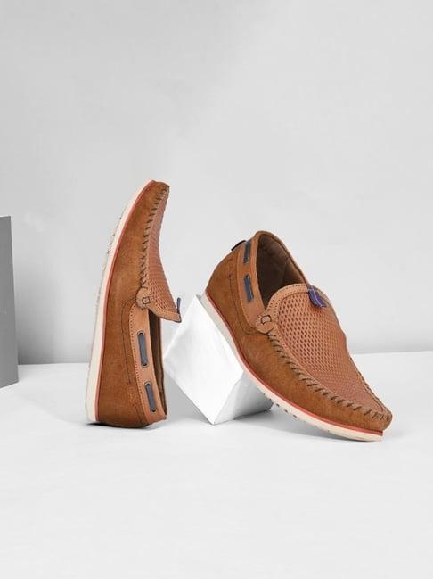 hitz men's tan casual loafers