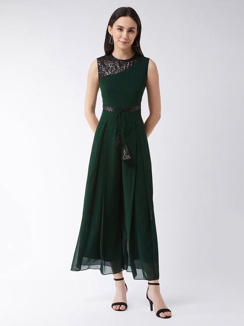 miss chase green embellished jumpsuit