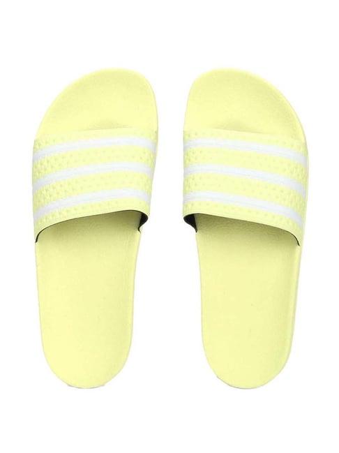 adidas originals men's yellow slides