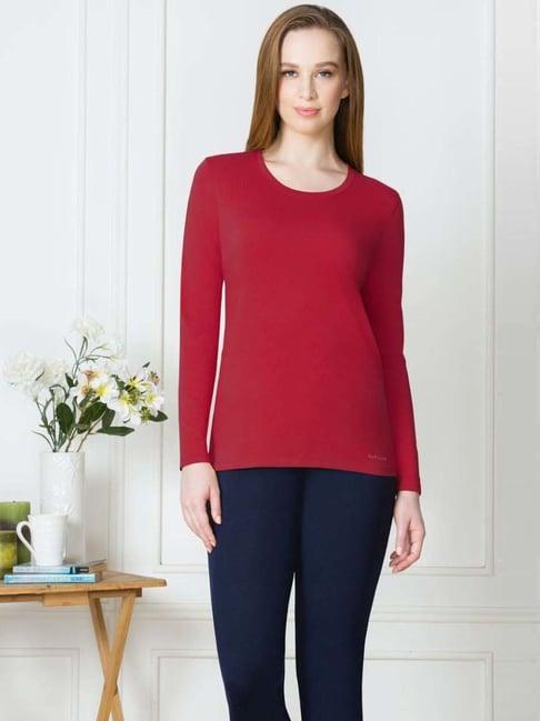 van heusen red relaxed fit t-shirt