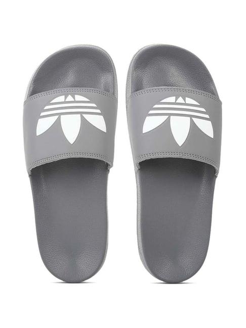 adidas originals men's adilette lite ash grey slides