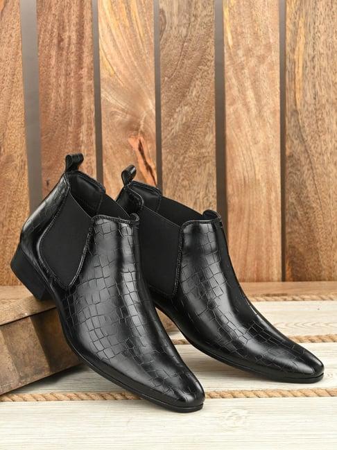 san frissco men's black casual boots