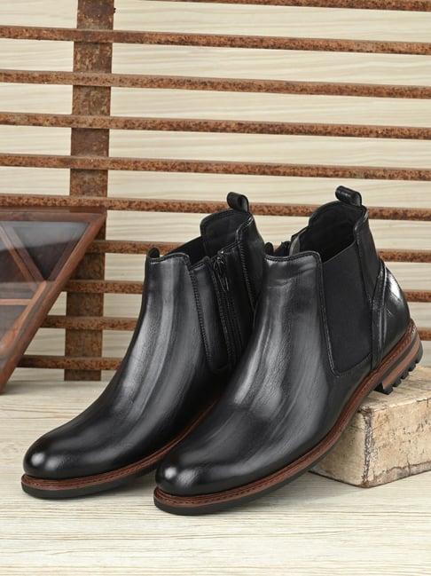 san frissco men's black casual boots