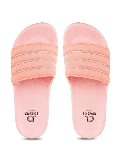 carlton london women's salmon pink slides