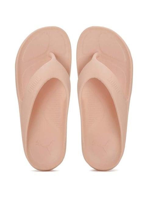 puma men's wave flip res tropical peach flip flops